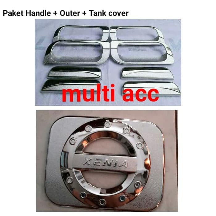 Paket Handle + Outer + Tank Cover Chrome Xenia 2004 - 2011
