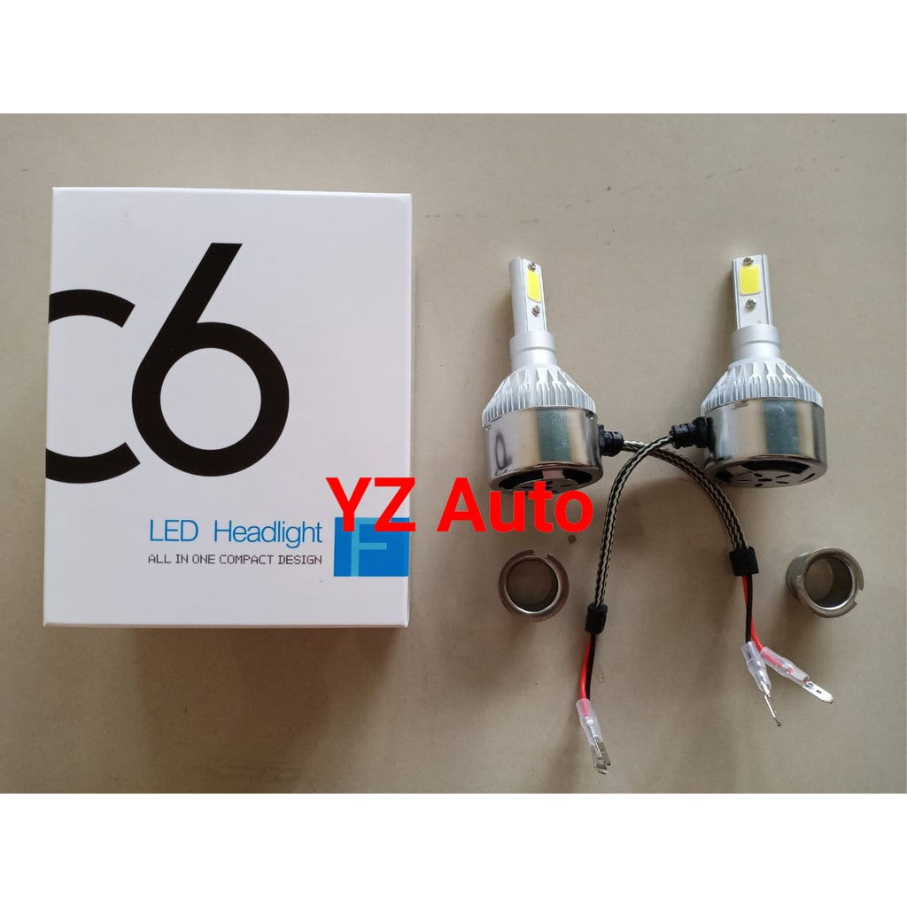 2pcs Lampu Led Mobil C6 H4 H11 H3 H7 H1 HB3 HB4 Plug N Play