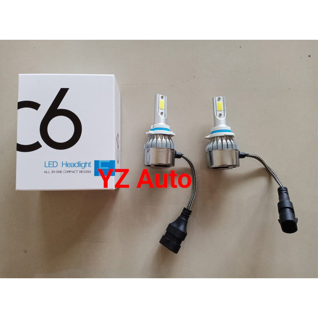 2pcs Lampu Led Mobil C6 H4 H11 H3 H7 H1 HB3 HB4 Plug N Play