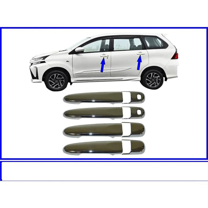Cover Handle Grand New Avanza Veloz 2019 - Sekarang Keyless CHROME