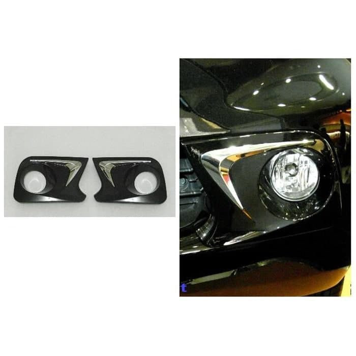 Garnish Ring Fog Lamp All New Avanza / Xenia Hitam Putih Silver 2012 - 2015