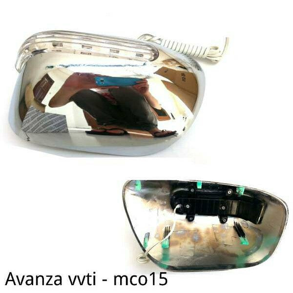 Cover Spion Chrome Avanza VVTI + Lampu