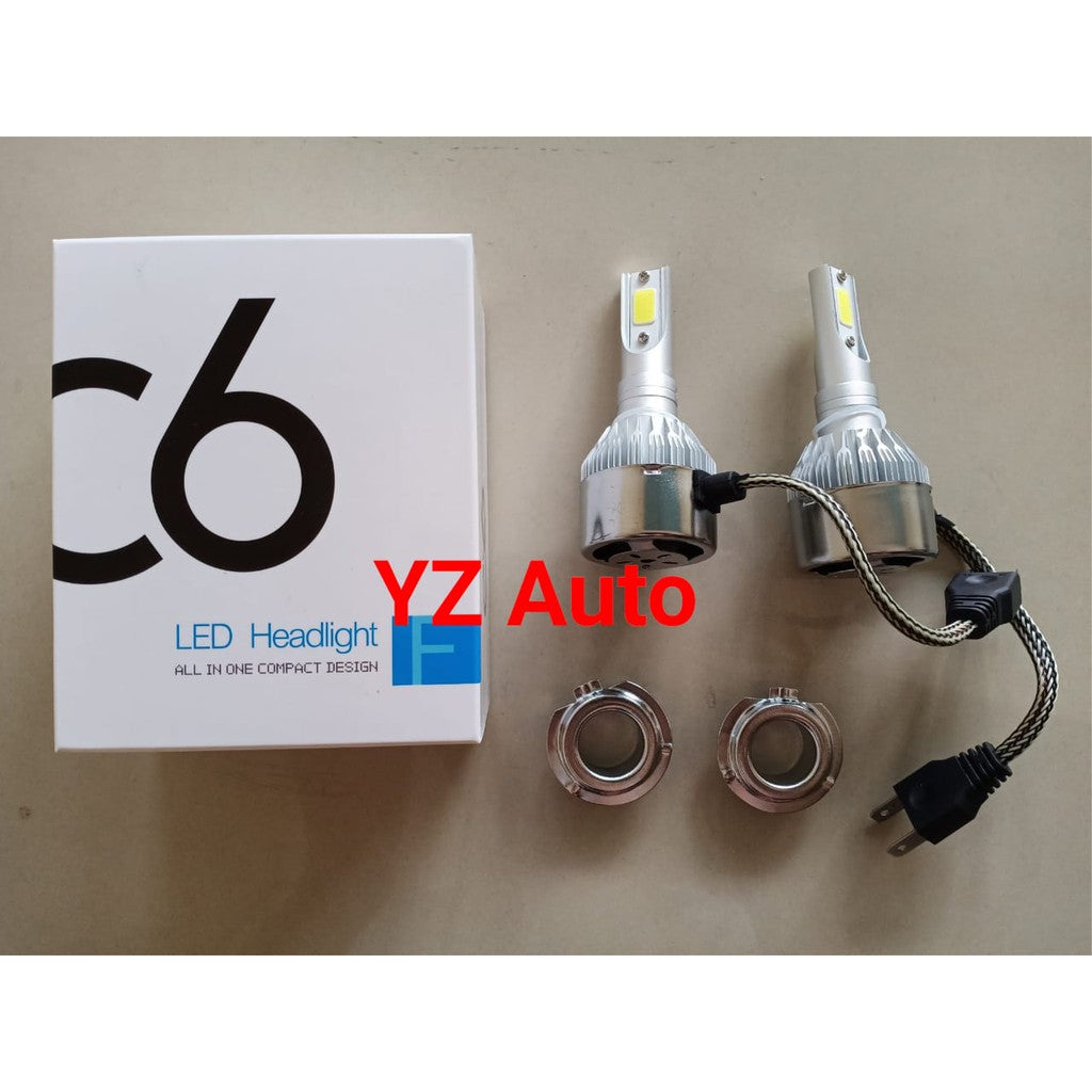 2pcs Lampu Led Mobil C6 H4 H11 H3 H7 H1 HB3 HB4 Plug N Play