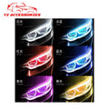 2pcs Lampu LED Alis Drl Flexibel Slim 60 Cm Waterproof Running Sein