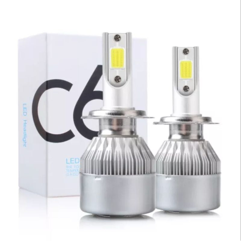 2pcs Lampu Led Mobil C6 H4 H11 H3 H7 H1 HB3 HB4 Plug N Play