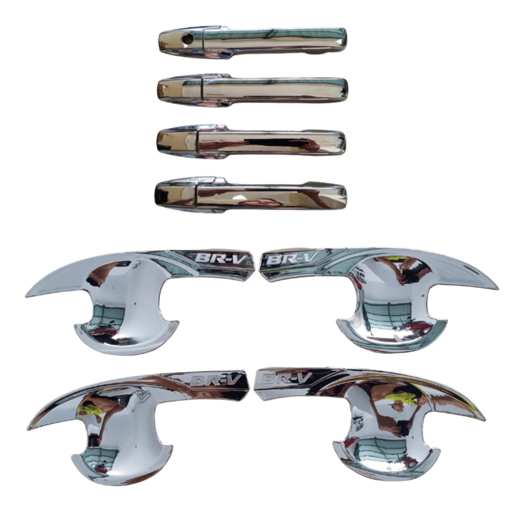Paket Cover Handle + Outer Chrome Honda BRV BR-V 2016 - 2021