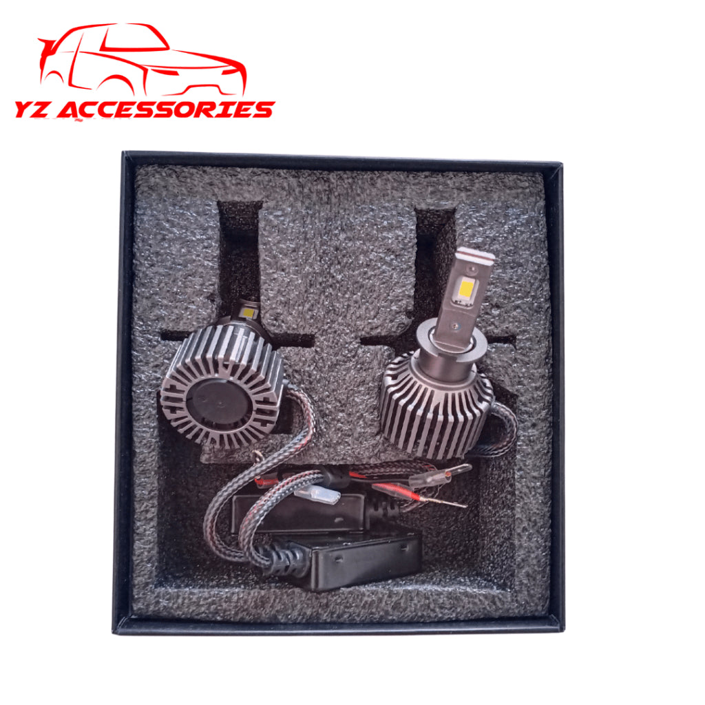 Lampu Led Mobil 3 Warna Fortunes F7 Turbo Led H4 H11 HB3 9005 HB4 9006 H3 H7 H11