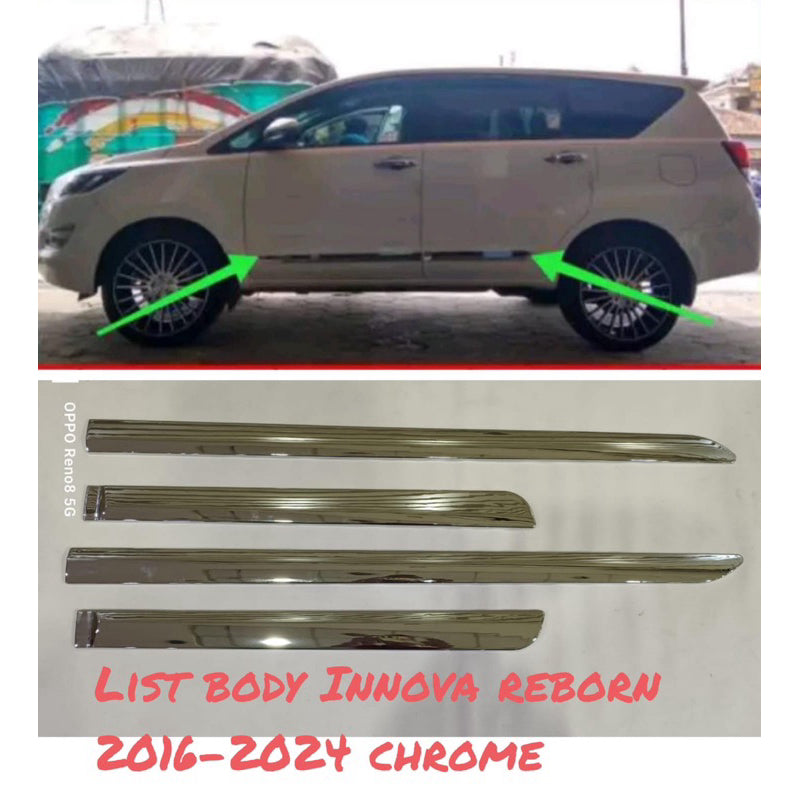 List Body List Pintu Samping Innova Reborn Chrome Hitam Doff 2016 2017 2018 2019 2020 2021 2022 2023 2024