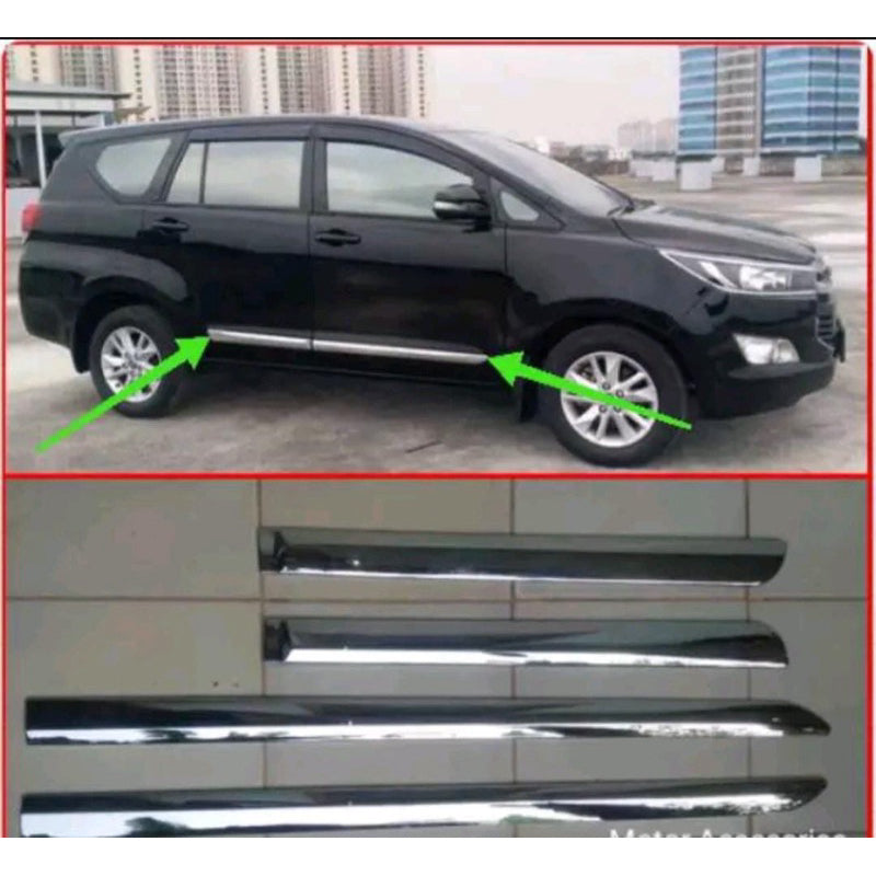 List Body List Pintu Samping Innova Reborn Chrome Hitam Doff 2016 2017 2018 2019 2020 2021 2022 2023 2024