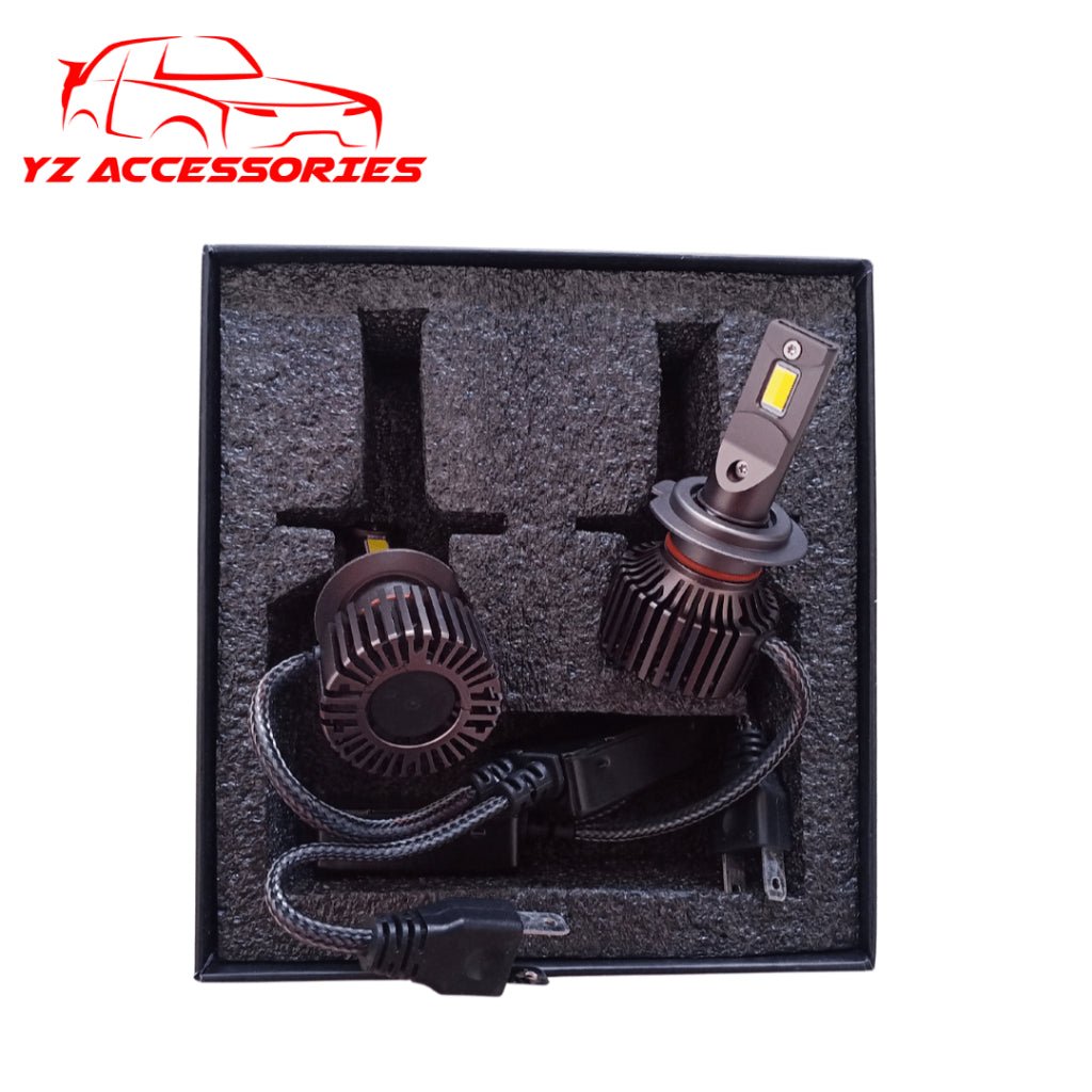 Lampu Led Mobil 3 Warna Fortunes F7 Turbo Led H4 H11 HB3 9005 HB4 9006 H3 H7 H11