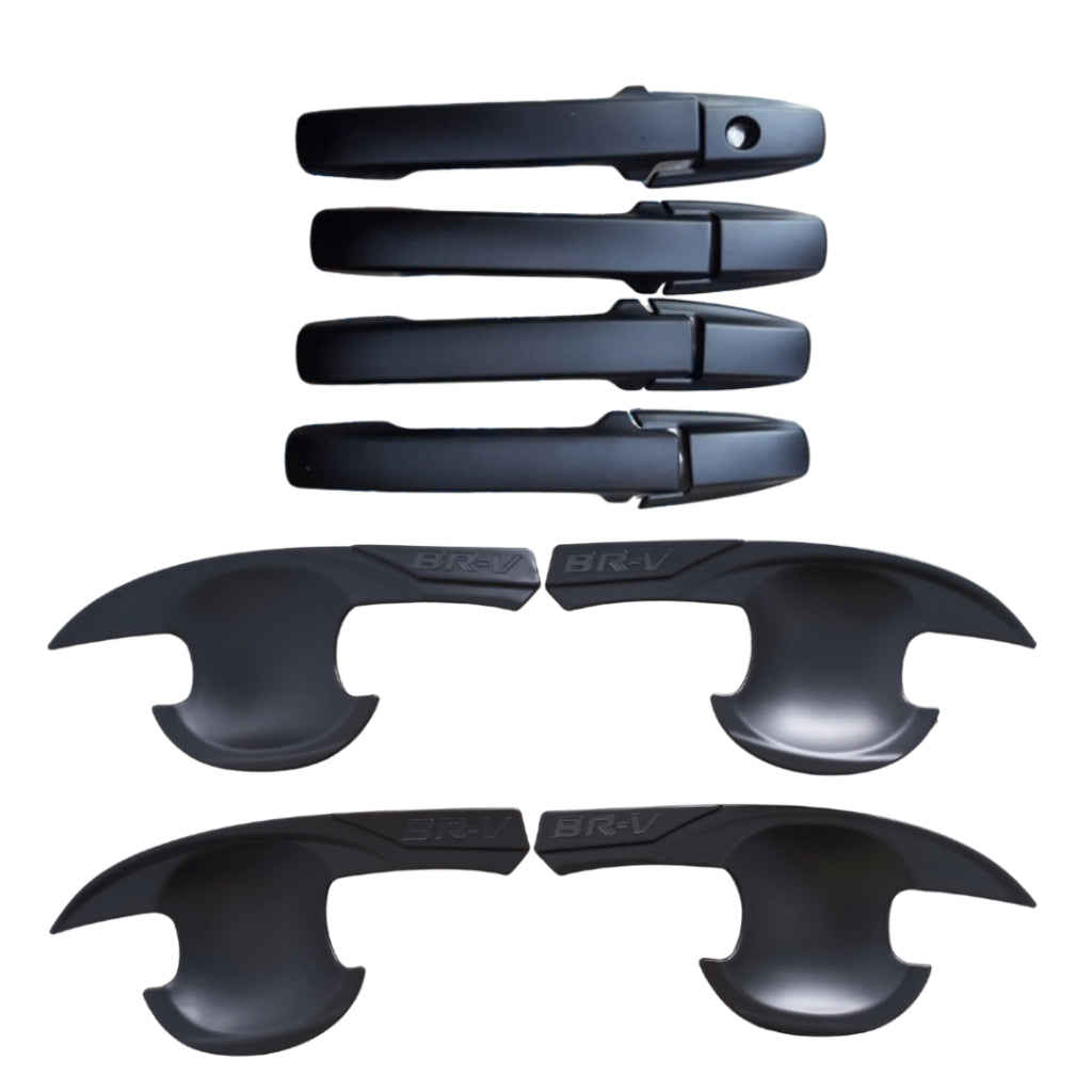 Paket Cover Handle + Outer Honda BRV BR-V 2016 - 2021 Hitam Dop Doff