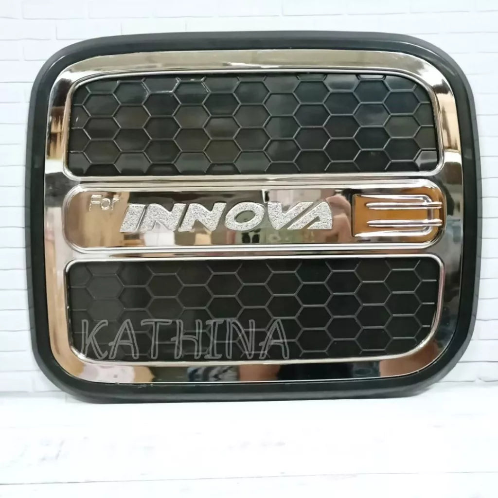 Tank Cover Tutup Tangki Innova 2004 - 2015 Hitam Chrome