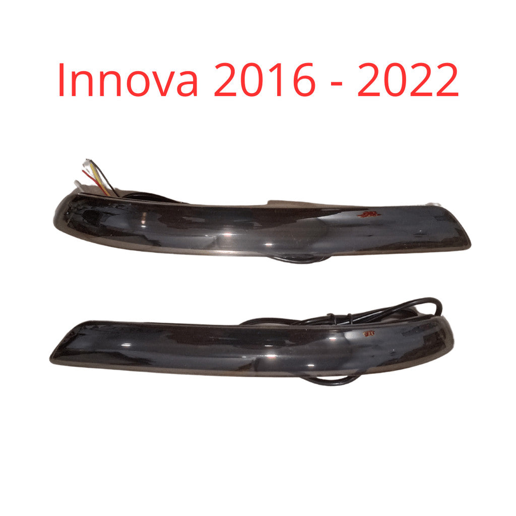 Lampu Reflektor Bumper Belakang All New Innova 2016 - 2022 Merah Smoke Model Garis