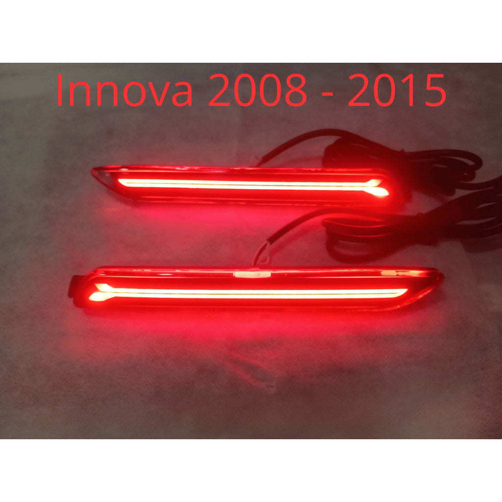 Lampu Reflektor Bumper Belakang Innova New 2008 - 2015 Model Garis