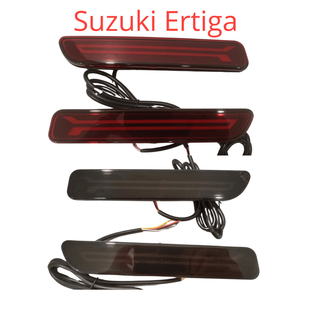 Lampu Reflektor Bumper Belakang Suzuki Ertiga Merah Smoke Model Garis