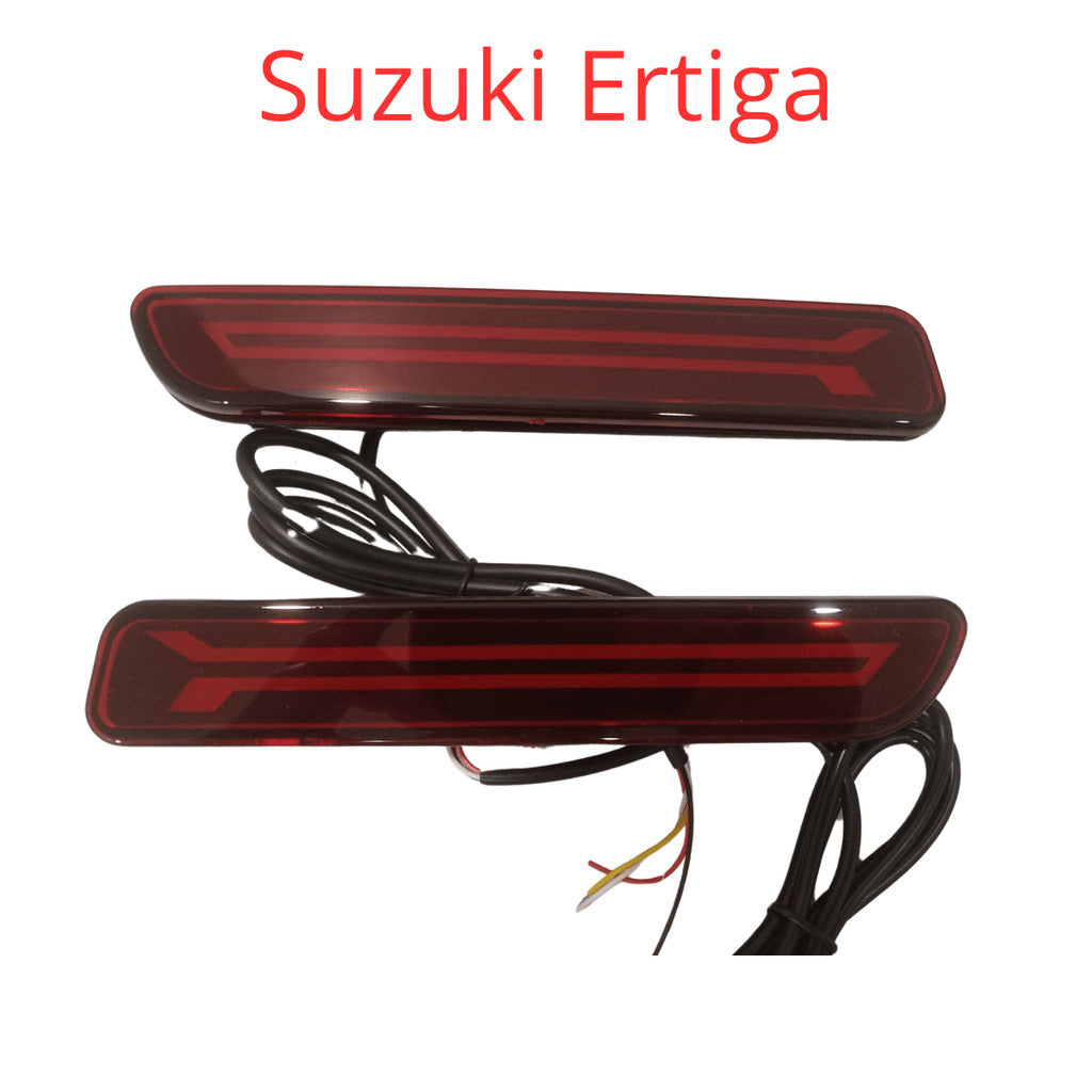 Lampu Reflektor Bumper Belakang Suzuki Ertiga Merah Smoke Model Garis