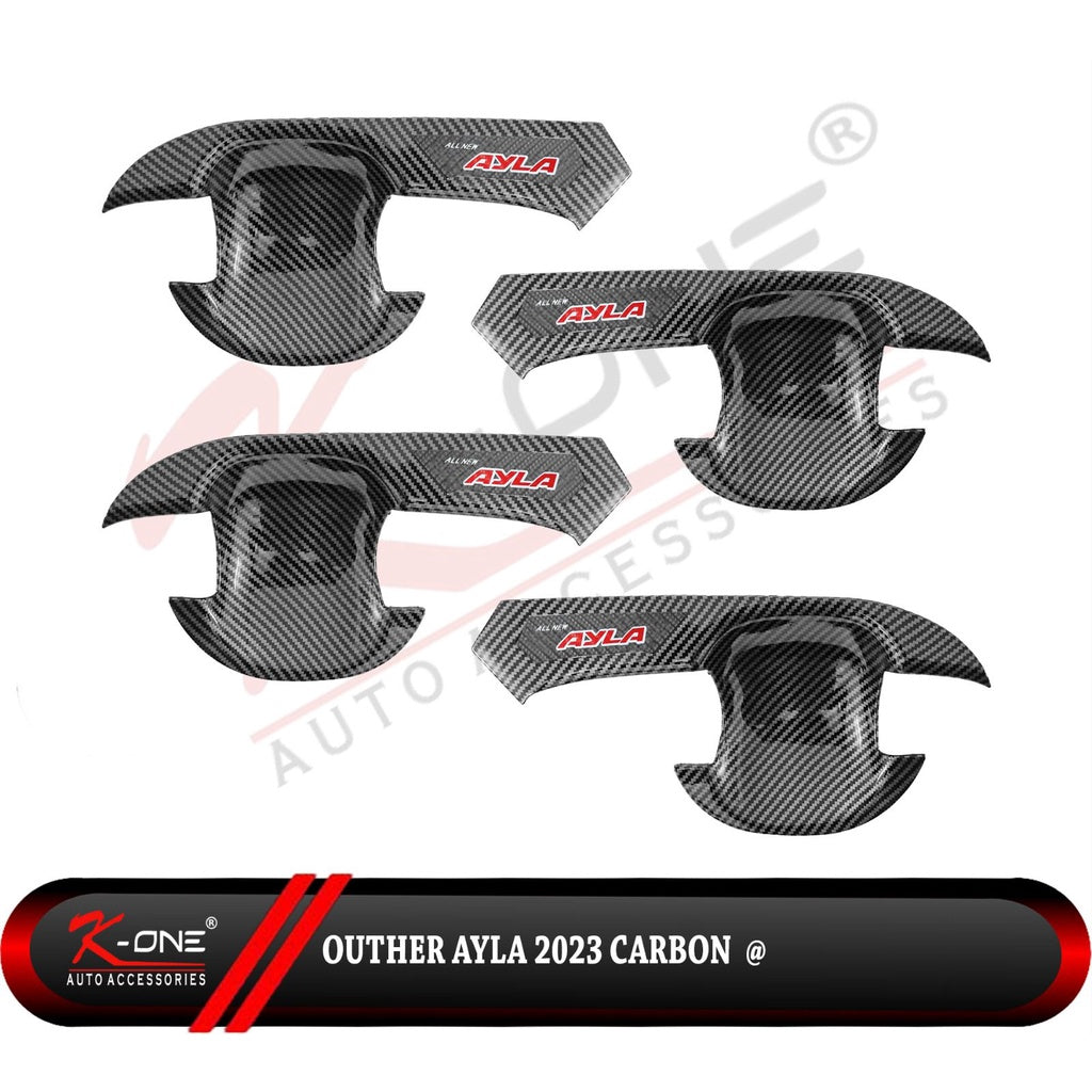 Outer Mangkok All New Ayla 2023 Up Chrome Carbon Hitam Dop Doff