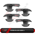 Outer Mangkok All New Ayla 2023 Up Chrome Carbon Hitam Dop Doff