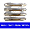 Cover Handle Innova Zenix 2023 Up Chrome Hitam Dop Doff