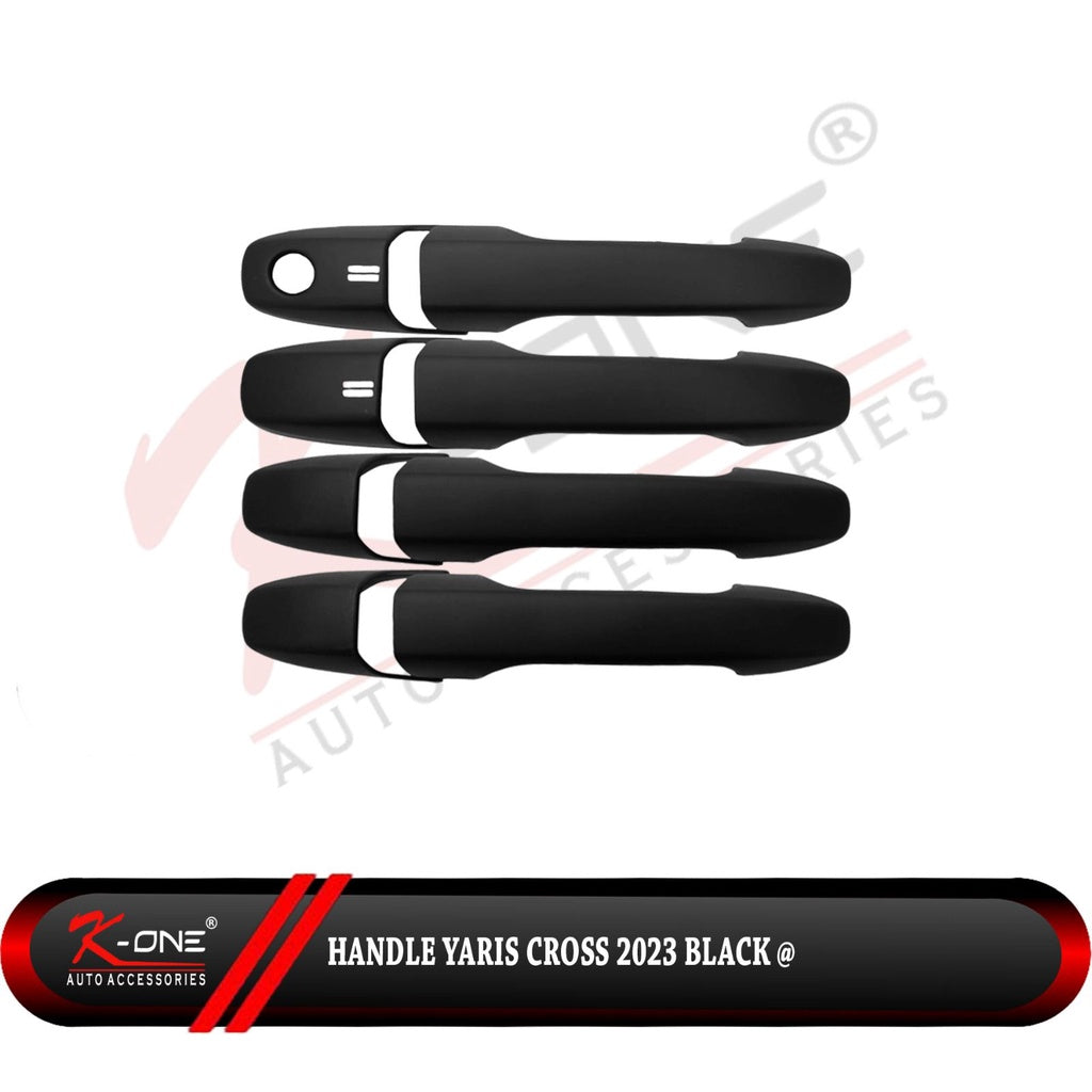 Paket Cover Handle Outer Tank Cover Yaris Cross 2023 Up Hitam Dop Doff