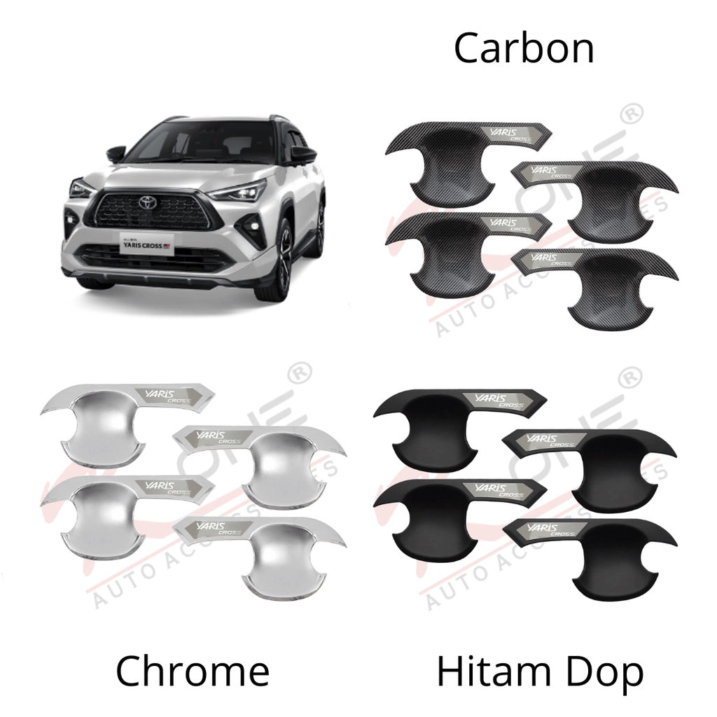 Outer Mangkok Yaris Cross 2023 Up Chrome Hitam Carbon