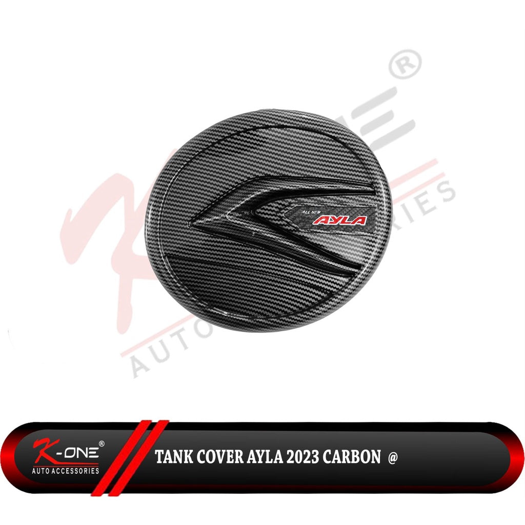 Tank Cover Tutup Tangki All New Ayla 2023 Up Chrome Carbon Hitam Dop Doff
