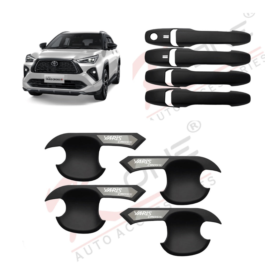 Paket Cover Handle + Outer Yaris Cross 2023 Up Hitam Dop Doff