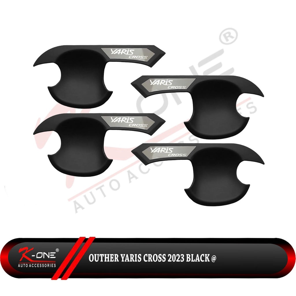 Paket Cover Handle + Outer Yaris Cross 2023 Up Hitam Dop Doff