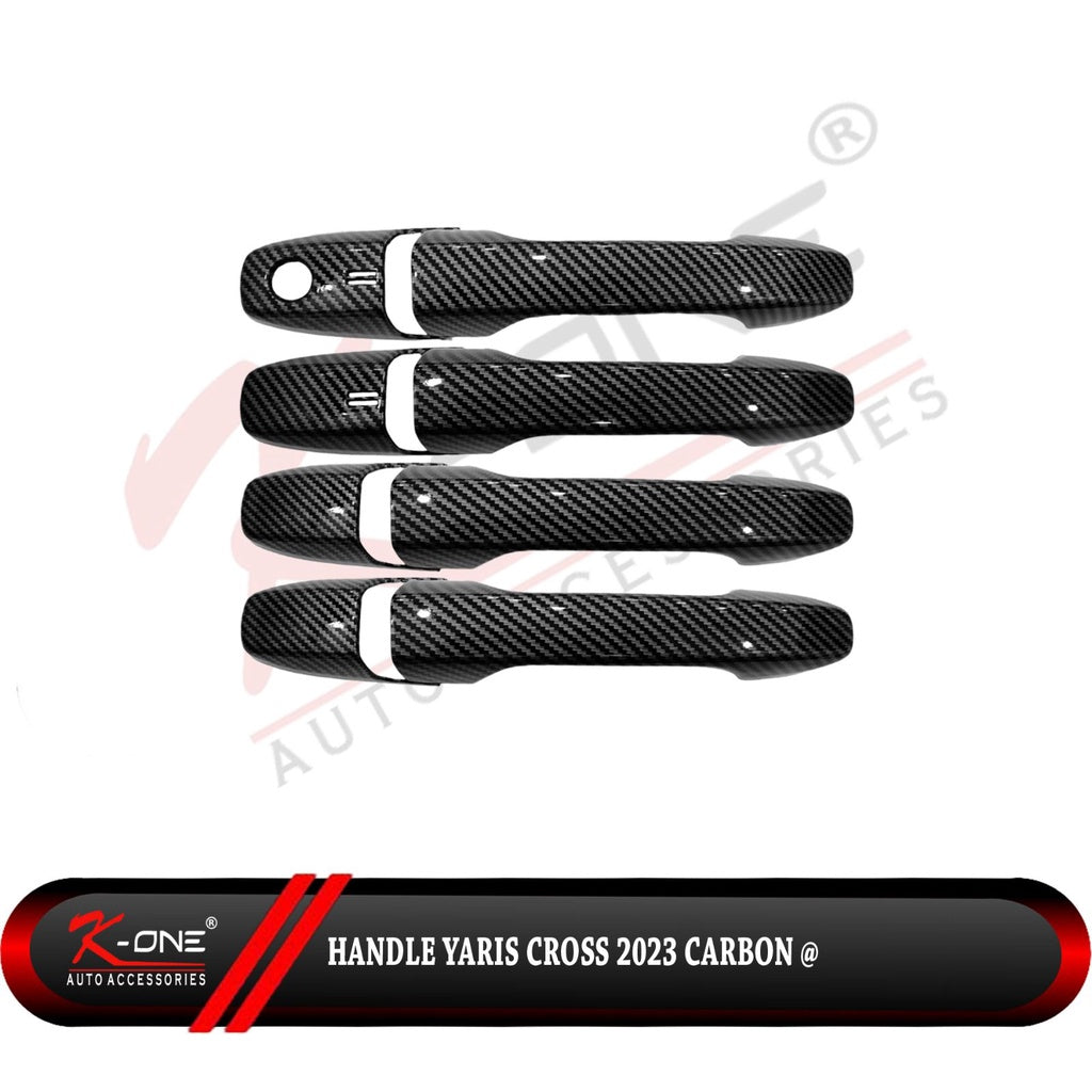 Paket Cover Handle Outer Tank Cover Yaris Cross 2023 Up Carbon