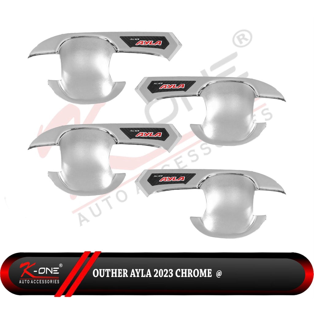 Outer Mangkok All New Ayla 2023 Up Chrome Carbon Hitam Dop Doff