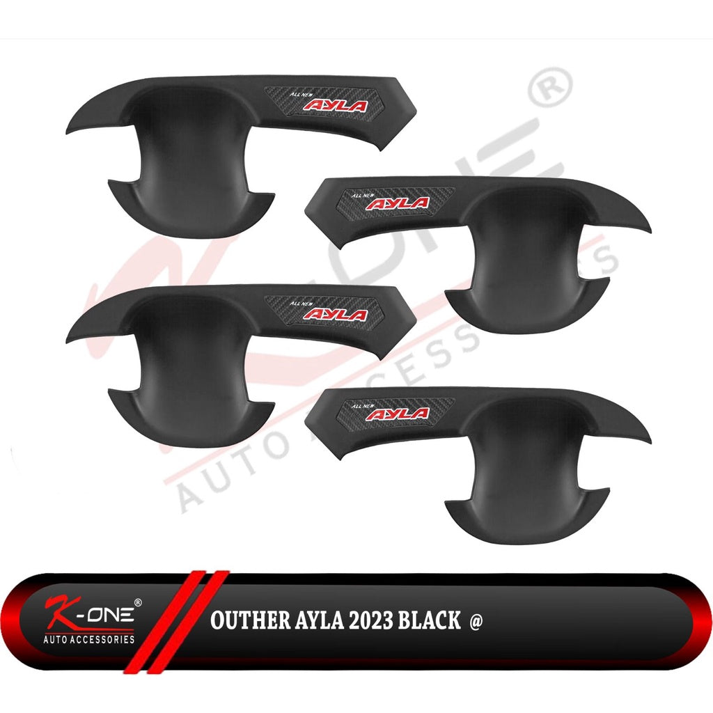 Outer Mangkok All New Ayla 2023 Up Chrome Carbon Hitam Dop Doff
