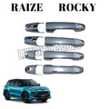 Cover Handle Raize Rocky Chrome Hitam Dop Doff