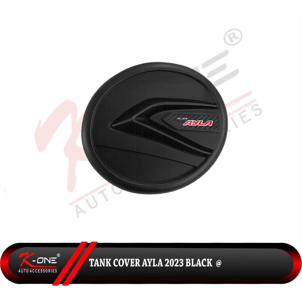 Tank Cover Tutup Tangki All New Ayla 2023 Up Chrome Carbon Hitam Dop Doff