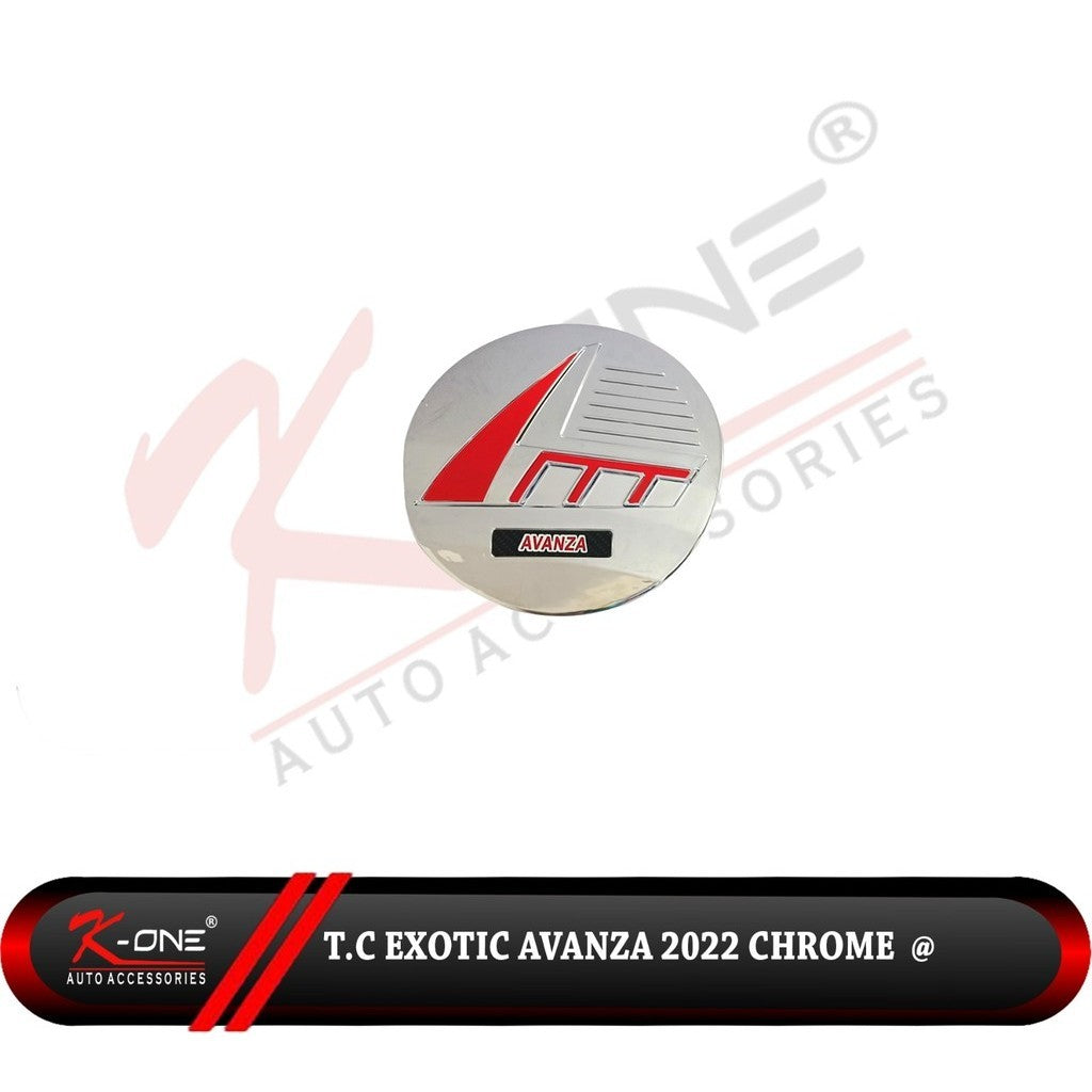 Tank Cover Tutup Tangki All New Avanza 2022 Up Chrome Exotic