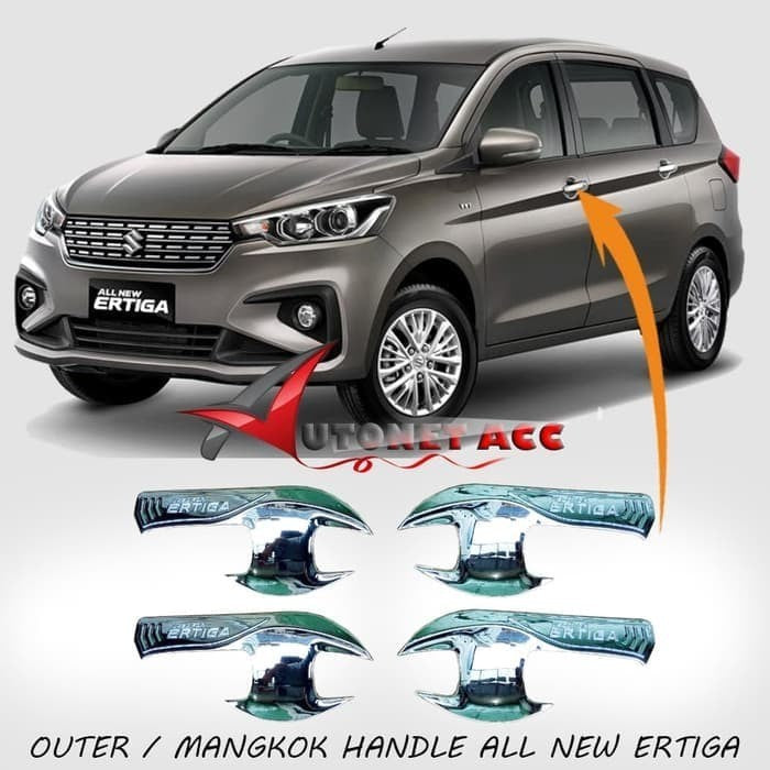 Outer Mangkok Handle All New Ertiga Chrome 2018 Up