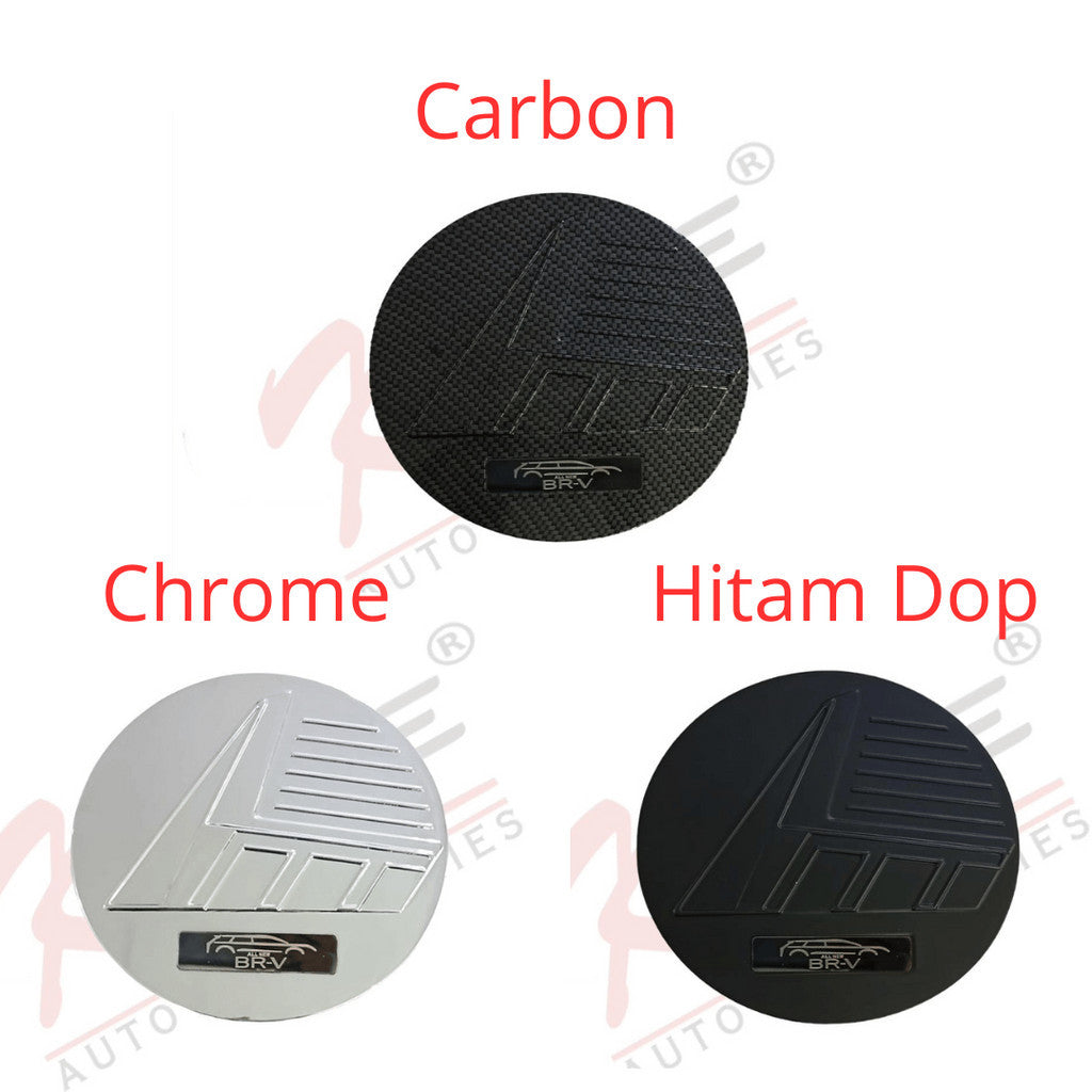 Tank Cover Tutup Tangki All New BRV BR-V 2022 Up Chrome Hitam Carbon