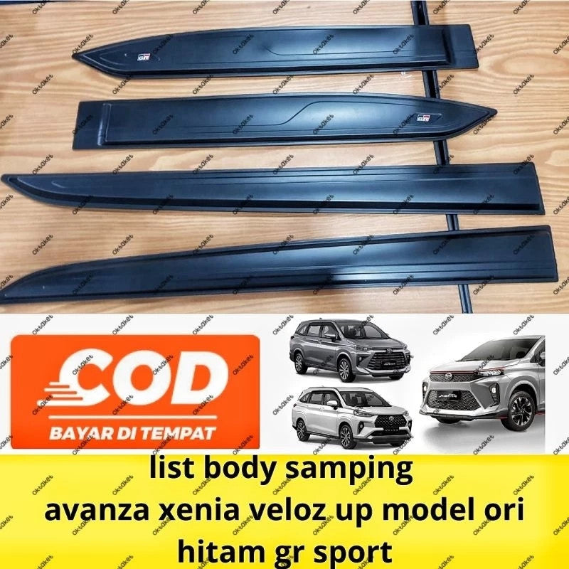 List Body All New Avanza Xenia 2022 Up Hitam