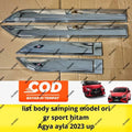 List Body All New Agya Ayla 2023 Up Chrome Hitam
