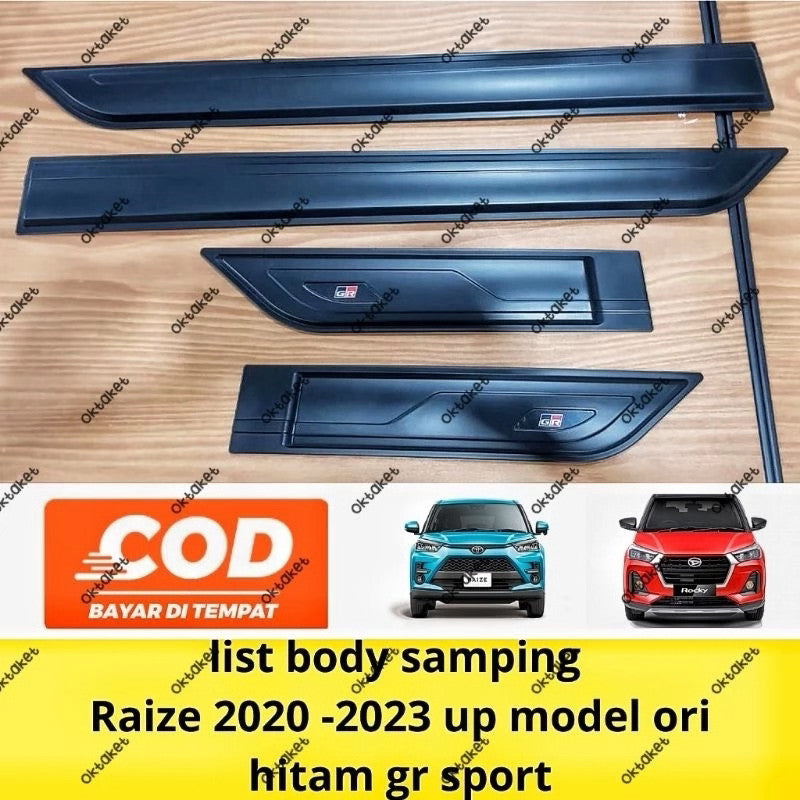 List Body Raize Rocky Hitam