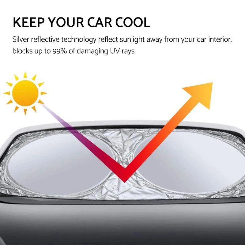 Pelindung Kaca Depan Mobil Panas Matahari Sunshade Sun Shield Anti Panas Dalam Mobil