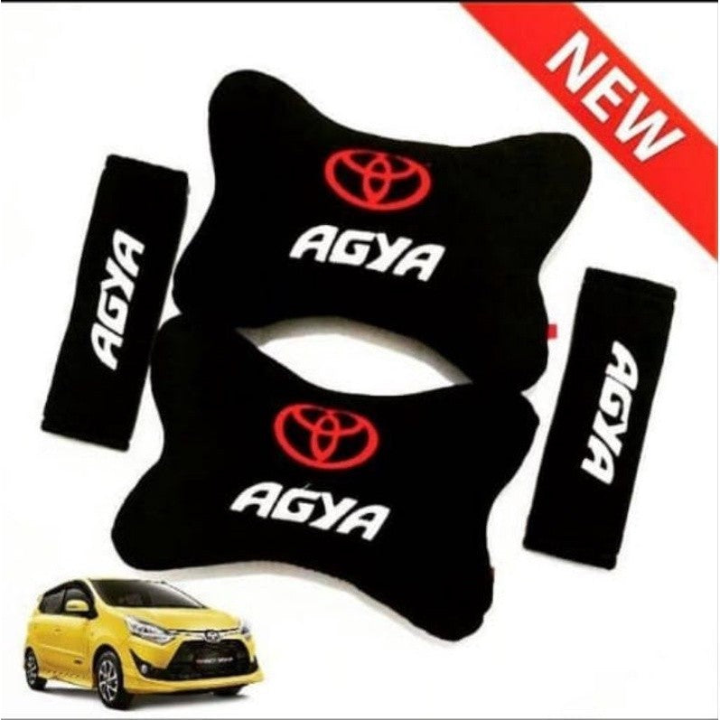 Bantal Agya / Bantal Mobil Agya 2 in 1 / Bantal Leher Mobil Universal