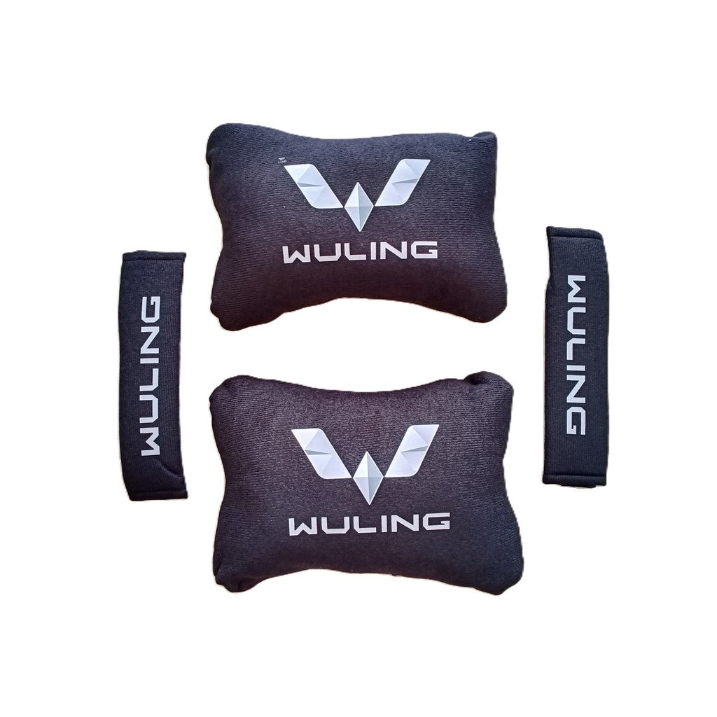 Bantal Wuling / Bantal Mobil Wuling 2 in 1 / Bantal Leher Mobil Universal
