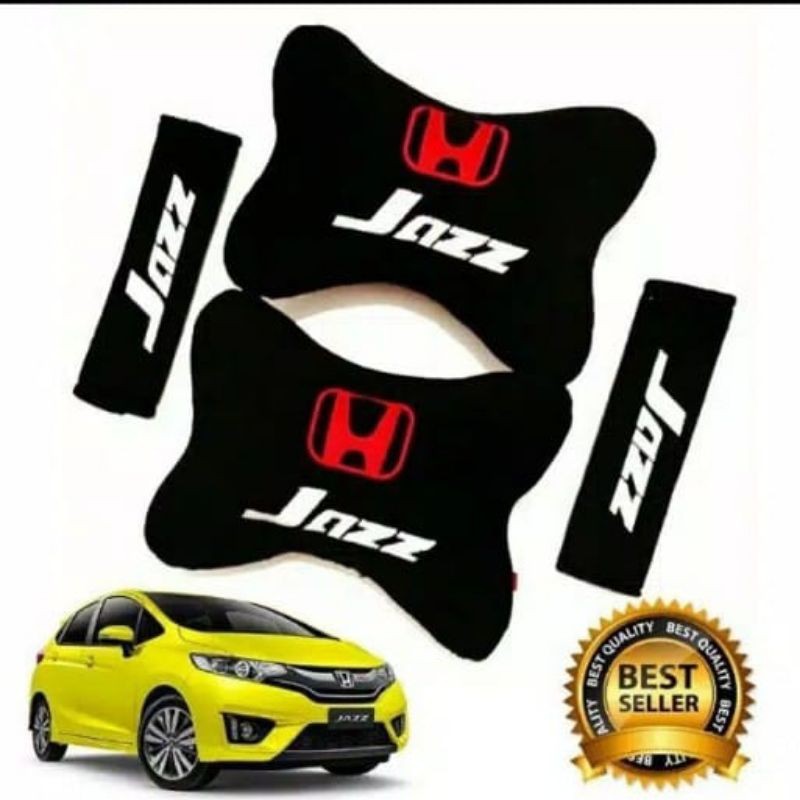 Bantal Jazz / Bantal Mobil Jazz 2 in 1 / Bantal Leher Mobil Universal