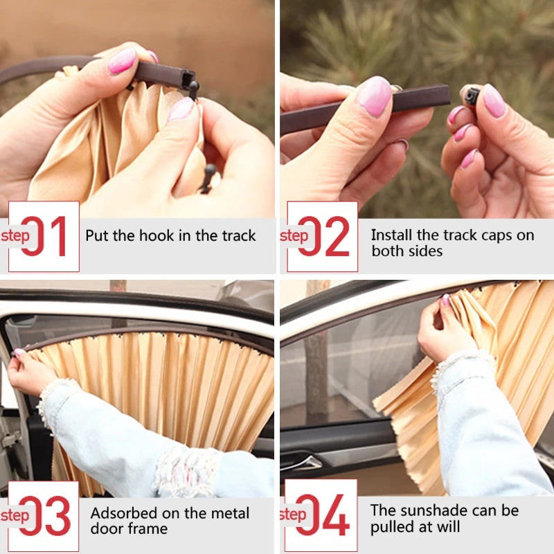 Car Curtain Tirai Mobil Jendela Samping Magnet Premium Gorden Hordeng